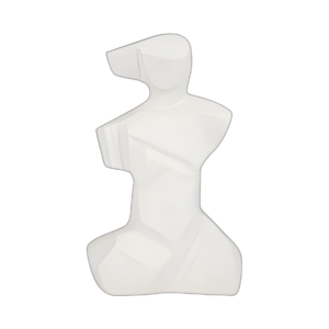 13´´ FIGURA VENECIANA ABSTRACTA, BLANCA