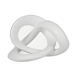 NUDO ESCULPIDO DE 10´´ , BLANCO