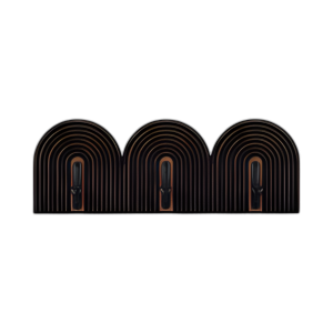 GANCHOS DE PARED DE 3´´ ARCH ARCH, NEGRO