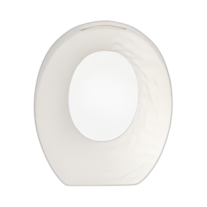 7´´ ACABADO ÁSPERO CORTE ABIERTO CON ABERTURA DEL JARRÓN, WH