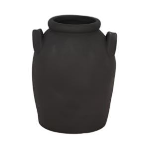 JARRA DE ACABADO DE 6´´ CON ASAS, NEGRO