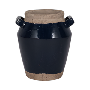 JARRÓN DE MANGO CUADRADO DE 11´´ , MARINA/BRONCEADO