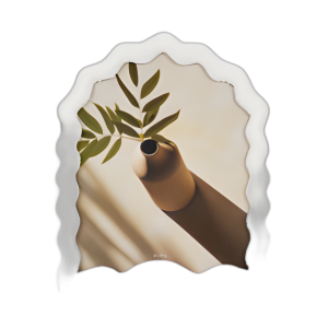 MARCO DE FOTOS DE 8X10 ARCO ONDULADO, BLANCO