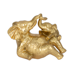 7´´ ELEFANTES JUGUETONES, ORO