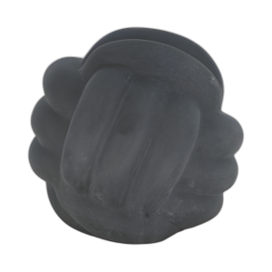 7´´ KNOT ORB TEXTURA RUGOSA, NEGRO