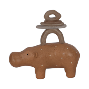 HIPPO DE 8´´ CON PIEDRAS APILADAS, MULTI