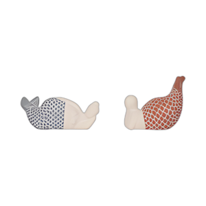 S/2 7´´ MERMAIDES DE SOL, AZUL/ROJO