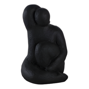 FIGURA DE POSTURA DE BRAZO ELEVADO DE 10´´ , NEGRO