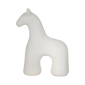 CABALLO TEXTURIZADO DE 6´´ , BLANCO
