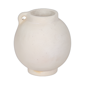 JUG BULBOSA DE 7´´ CON MANGO, BLANCO