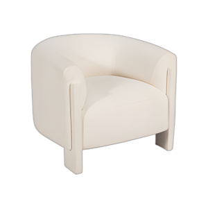 SILLA DE ACENTO REDONDO, MARFIL