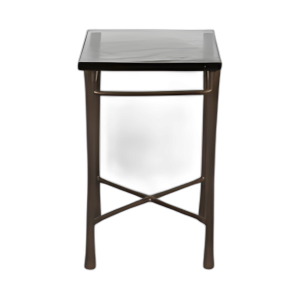 CUENTO DE ACENTO CUADRADO DE VIDRIO DE 22´´ DE ESPESOR, ANTIGUO BR