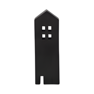 DECORACIÓN DE LA CASA DE MADERA DE 12´´ , NEGRO