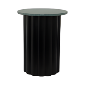 TAPA DE MÁRMOL DE MESA ACENTO ACANALADO DE 20´´ , BLK/GRN