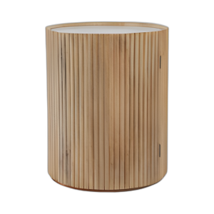 TAPA DE MÁRMOL DE MESA DE ACENTO DE ALMACENAMIENTO DE 20´´ , BLANCO/NATURAL