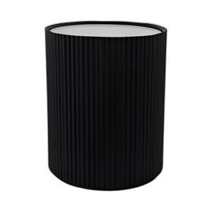 TAPA DE MÁRMOL DE MESA DE ACENTO DE ALMACENAMIENTO DE 20´´ , BLANCO/NEGRO