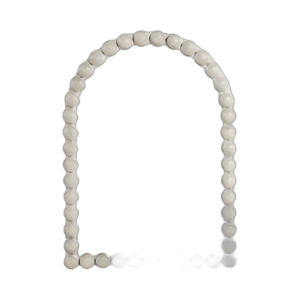 22X30 GRAN ESPEJO DE ARCO DE KNOBBY, BLANCO