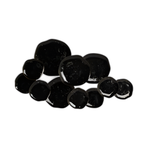 DECISIÓN DE METAL DE DOS DISCOS CON BORDE DE ORO DE 36´´ , NEGRO/ORO