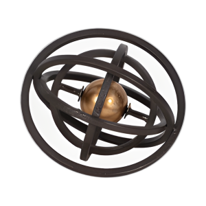 ORBE ARMILAR DE 6´´ , NEGRO/ORO