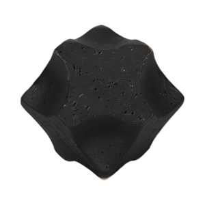 5´´ ORBE GEOMÉTRICO TEXTURIZADO, NEGRO