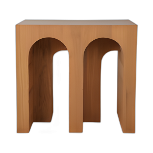 TABLA DE ACENTO DE DOBLE ARCO DE 31´´ , NATURAL