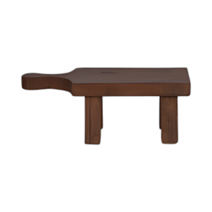 16´´ RISER DE MADERA RECUPERADO CON MANGO, MARRÓN