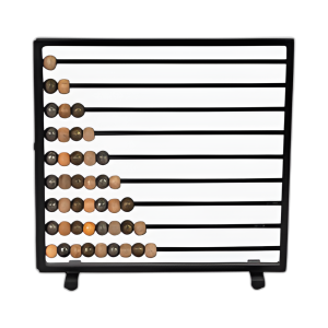 15´´ ABACUS DECORATIVO, NEGRO MÚLTIPLE