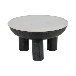33´´ TOP DE MÁRMOL DE MESA DE CAFÉ DE 33´´, BLANCO/BLK