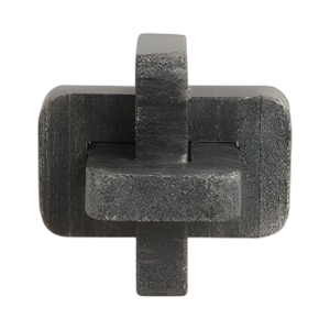 NUDO DE MÁRMOL NEGRO DE 5´´ , NEGRO