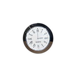 RELOJ DE CUBO DE MÁRMOL DE 4´´ , BLANCO