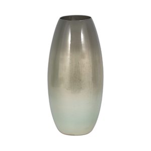 JARRÓN DE VIDRIO CURVO DE 17´´ OMBRE DE MERCURIO VERDE, MULTI