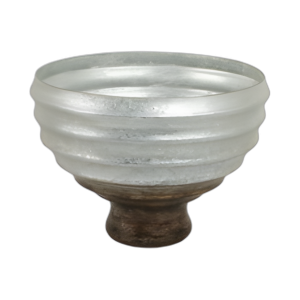 ACABADO OMBRE DE 12´´ DE TAZÓN DE PEDESTAL DE VIDRIO, MÚLTIPLE