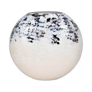 FABRICANTE DE METAL REDONDO DE 21´´ ACABADO ÁRTICO, BLANCO/AZUL