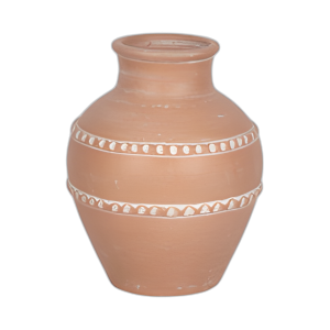 JARRÓN DE TERRACOTA TRADICIONAL DE 12´´ , TERRACOTA