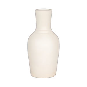 TERRACOTTA, JARRÓN DE 16´´ CON ANILLO EN EL CUELLO, MARFIL