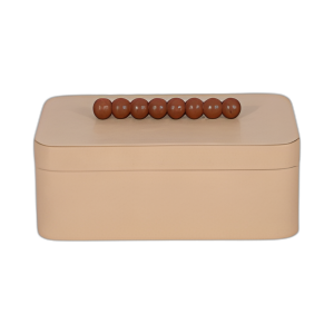 MANGO DE CUENTAS DE MADERA DE 11´´ BOX, MARFIL