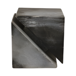 CUBO DE MÁRMOL CORTADO DE 4´´ , GRIS