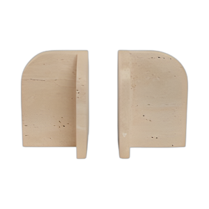 S/2 6´´ BAUBRENDAS DE TRAVERTINOS ARQUEADOS, BRONCEADO