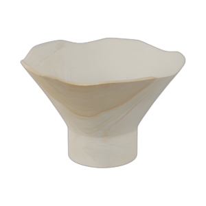 TAZÓN DE PEDESTAL DE ARENISCA DE 9´´ , BRONCEADO