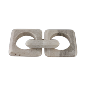 CADENA DE MÁRMOL ONYX DE 11´´ 3 ENLACES, BEIGE