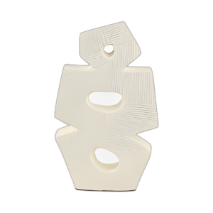 15´´ TERRACOTA ESCULTURA ABSTRACTA, MARFIL