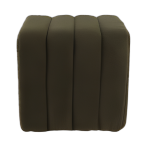 16X16´´ RIDGED SQUARE BOUCLE OTOMAN, VERDE