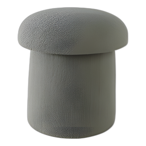 17X17´´ OTOMANA DE BROTE DE HONGOS, VERDE