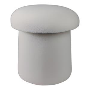 17X17´´ OTOMANA DE BROTE DE HONGOS, MARFIL