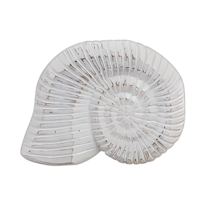 DECORACIÓN DE CARACOL DE MADERA DE 12´´ , WHT