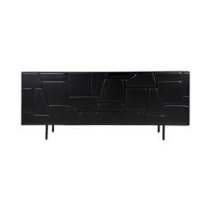 GABINETE DE 4 PUERTAS GEO DE 70X30´´ , NEGRO