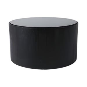 32X17 MESA DE CAFÉ RND RND DE MÁRMOL, BLK/WHT