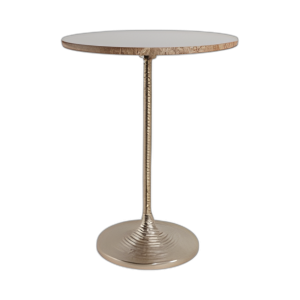 20X16´´ TOP DE MÁRMOL DE MESA DE ACENTO RETORCIDO, BRONCEADO/ORO