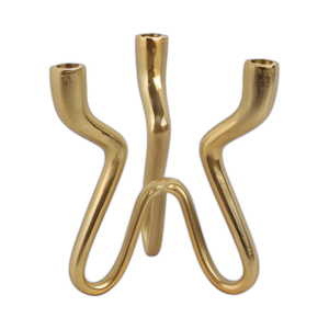 SOPORTE DE 3 PICOS DE 10X9´´ , ORO