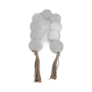 44X3´´ ECOMIX BEAD GARLAND, WHITE